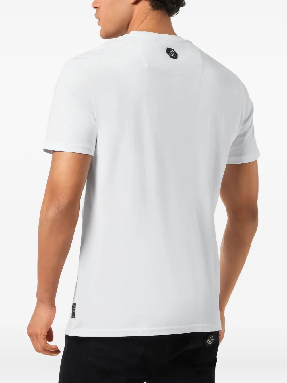 Philipp Plein T-shirt met ronde hals en print Wit