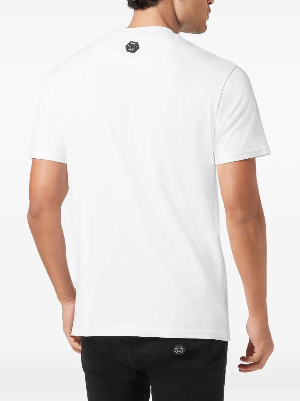 Philipp Plein T-shirt met stras en print Wit