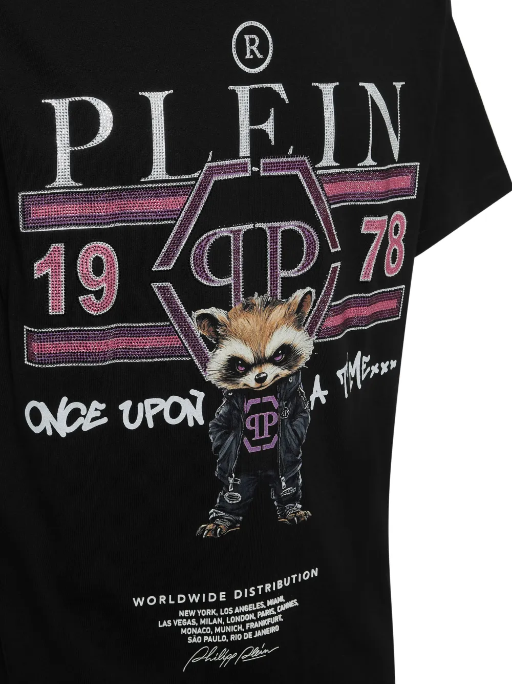 Philipp Plein T-shirt met grafische print Zwart