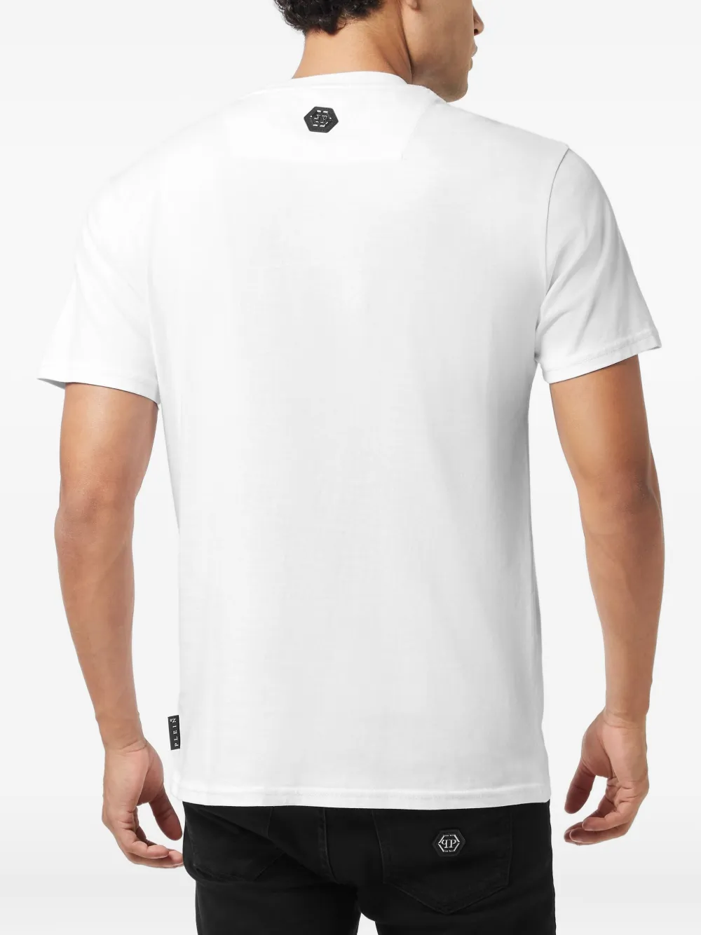 Philipp Plein College Animals Outline T-shirt Wit