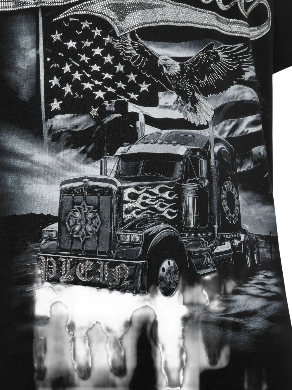 Philipp Plein T-shirt met grafische print Zwart