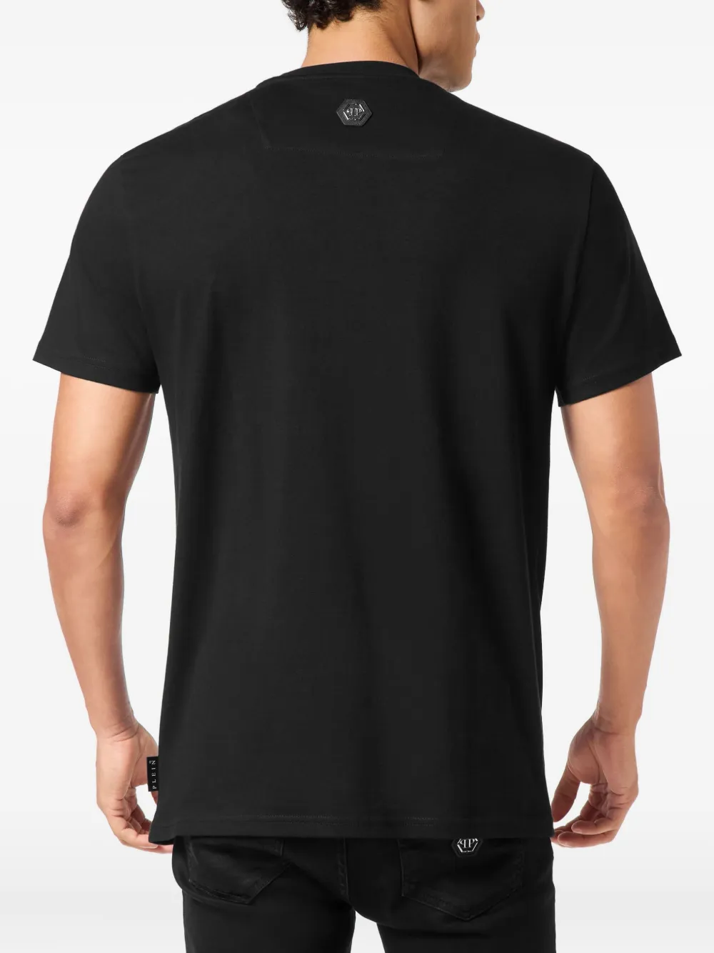 Philipp Plein T-shirt met ronde hals en print Zwart