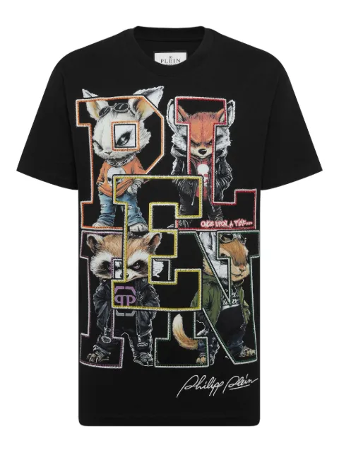 Philipp Plein College Animals Outline t-shirt