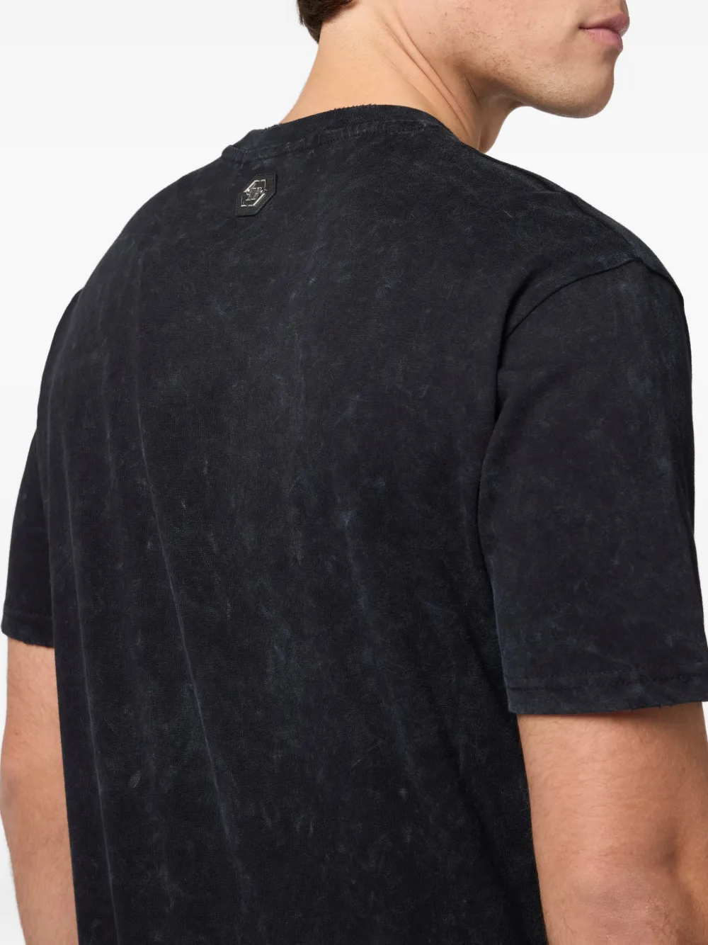 Philipp Plein T-shirt met ronde hals en grafische print Zwart