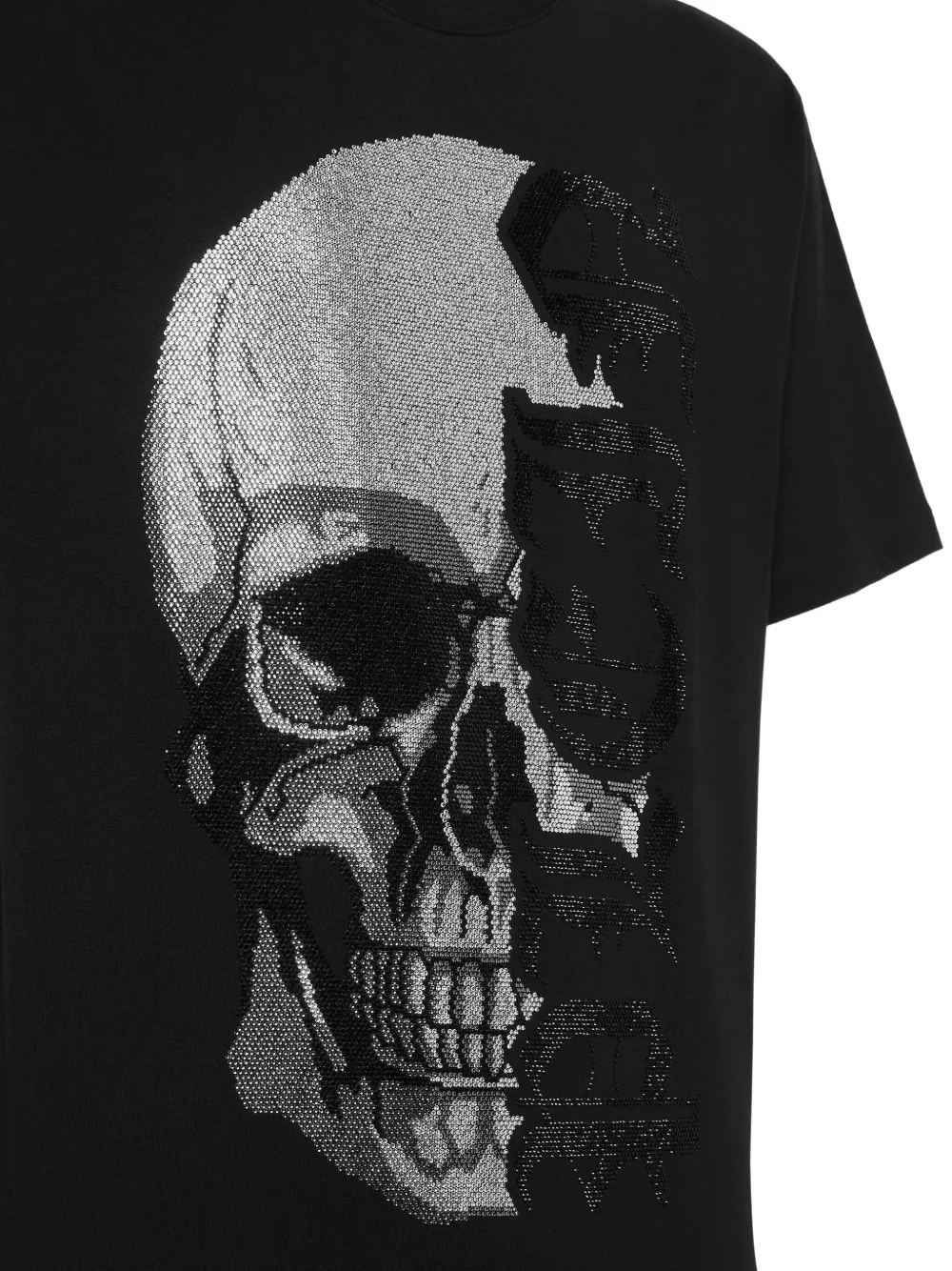 Philipp Plein T-shirt met doodskop Zwart