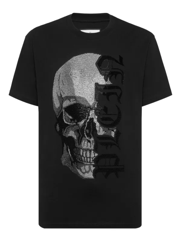 Philipp Plein グラフィック スカル Tシャツ | ブラック | FARFETCH JP