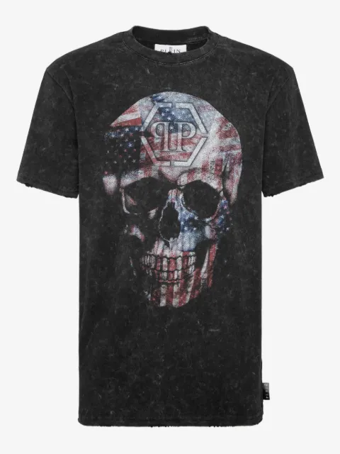 Philipp Plein Skull America washed T-shirt
