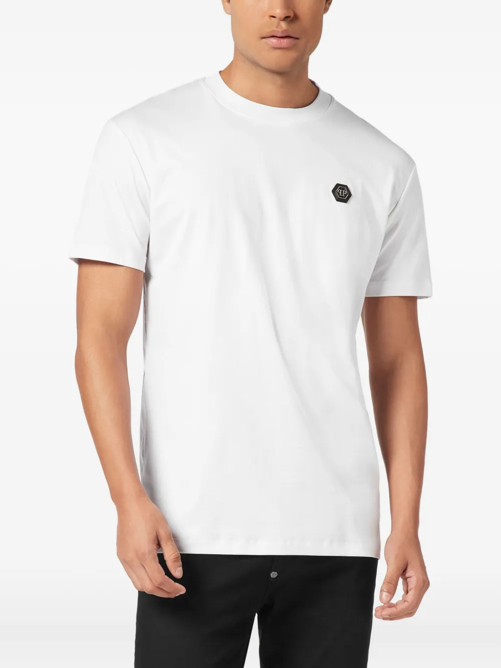 Philipp Plein T-shirt met logopatch - Wit