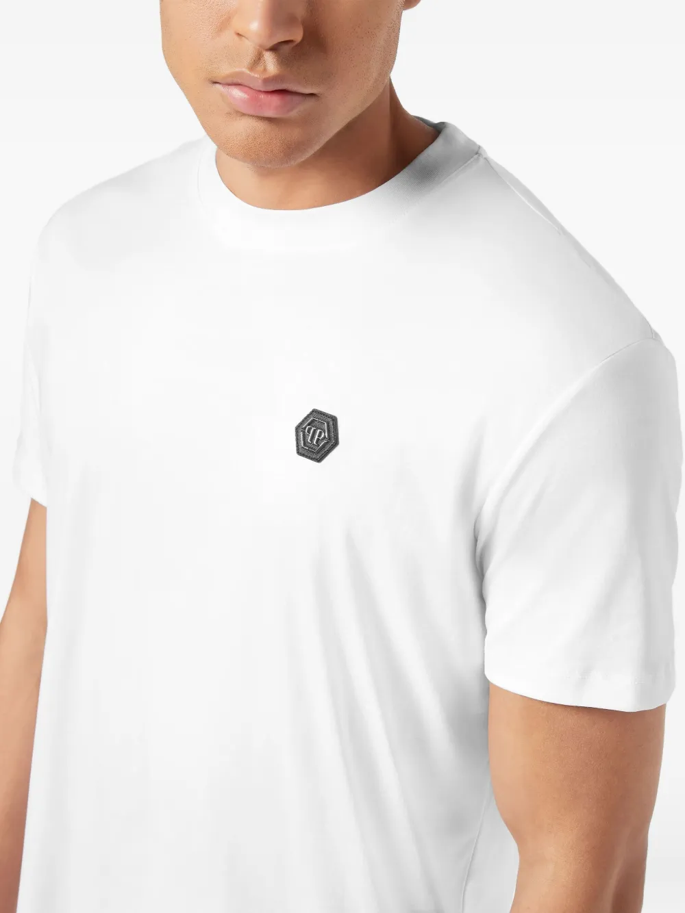 Philipp Plein T-shirt met logopatch Wit