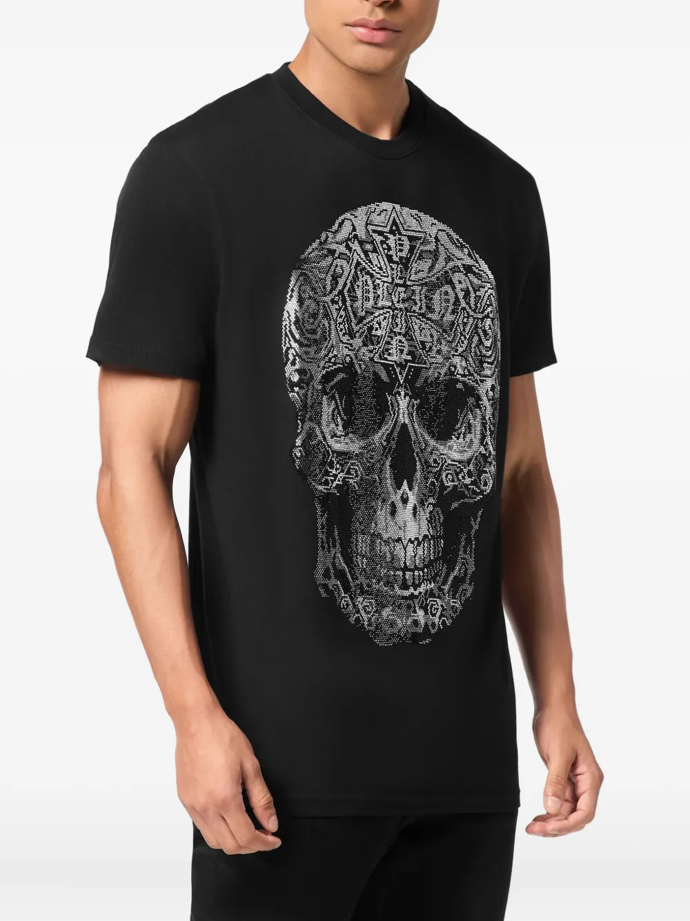 Philipp Plein Gothic Skull T-shirt Zwart