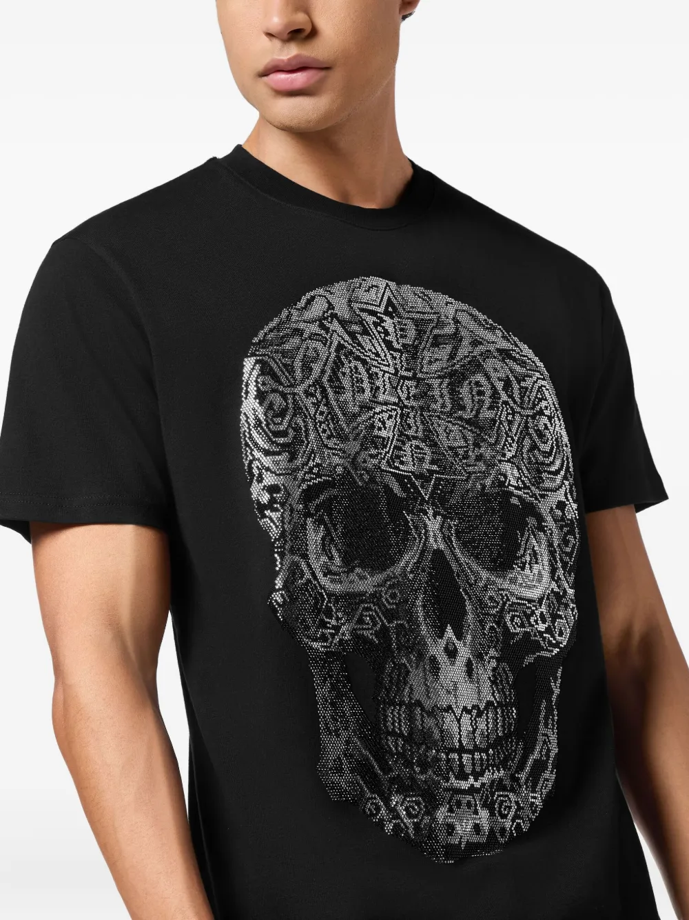 Philipp Plein Gothic Skull T-shirt Zwart