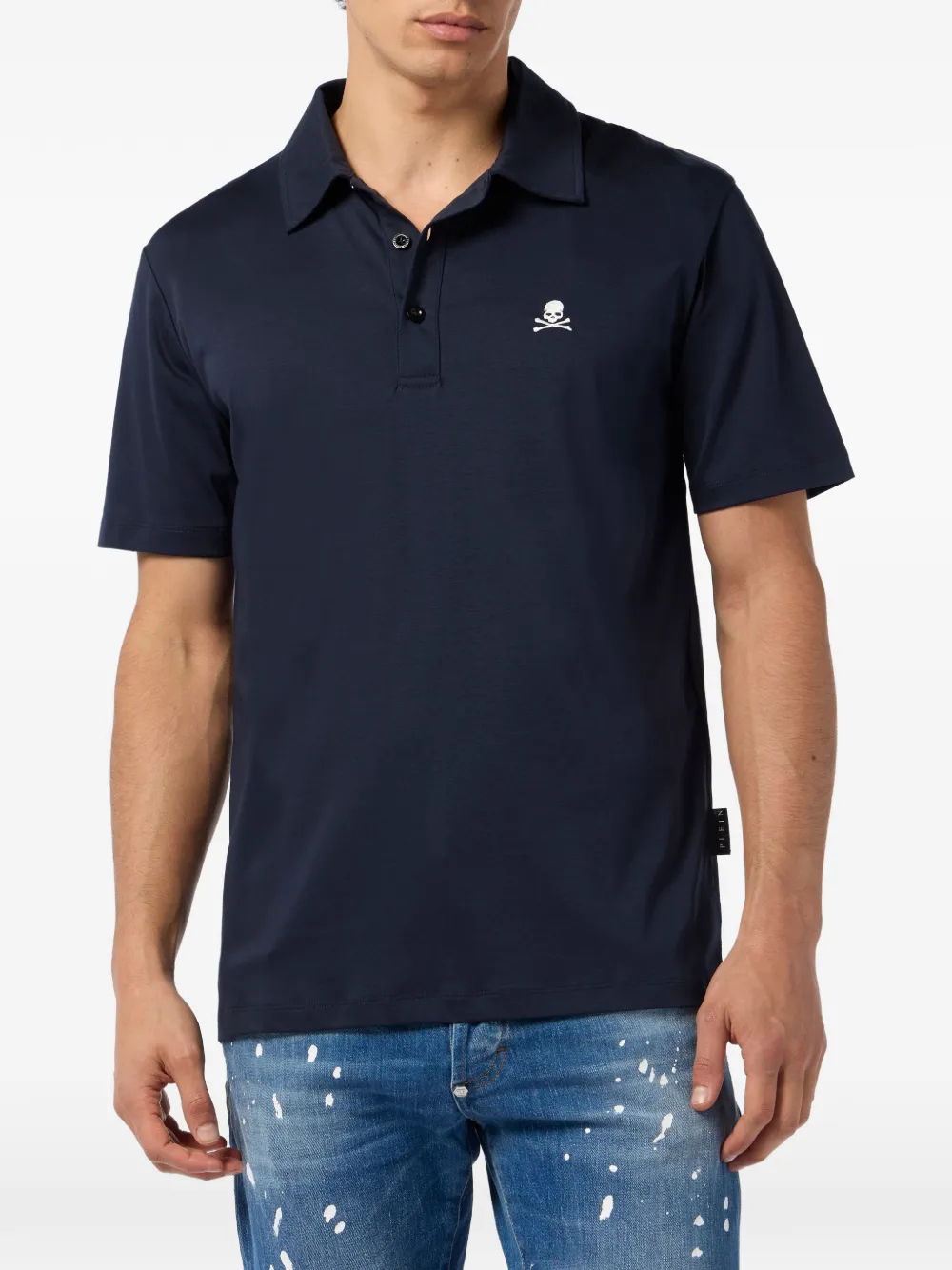 Philipp Plein Poloshirt met logo Blauw