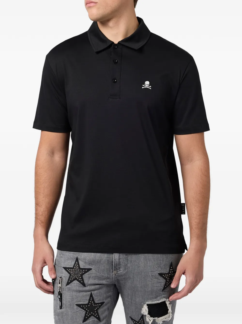 Philipp Plein Poloshirt met logo Zwart
