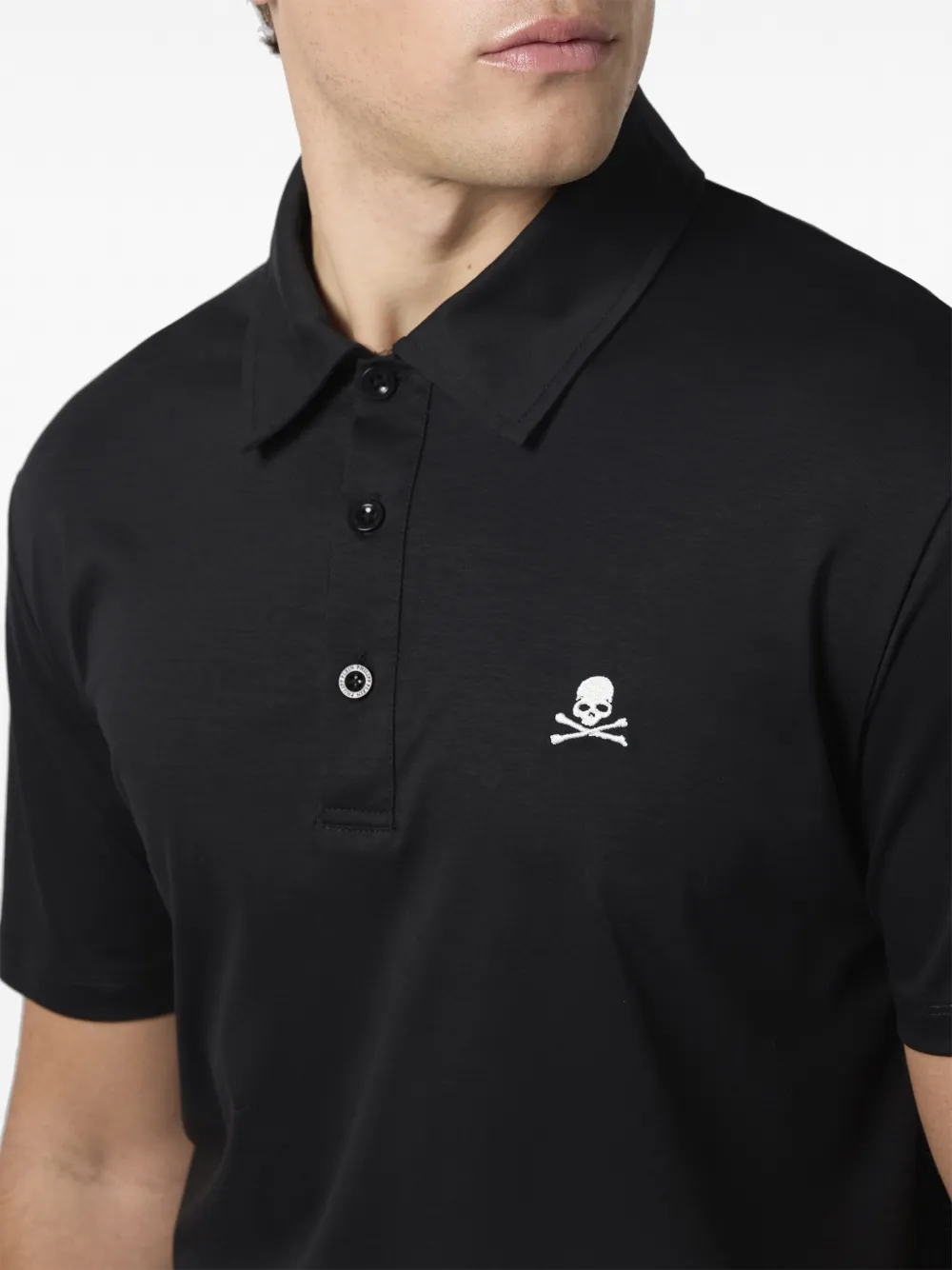 Philipp Plein Poloshirt met logo Zwart