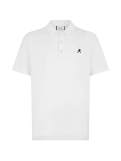 Philipp Plein white polo shirt
