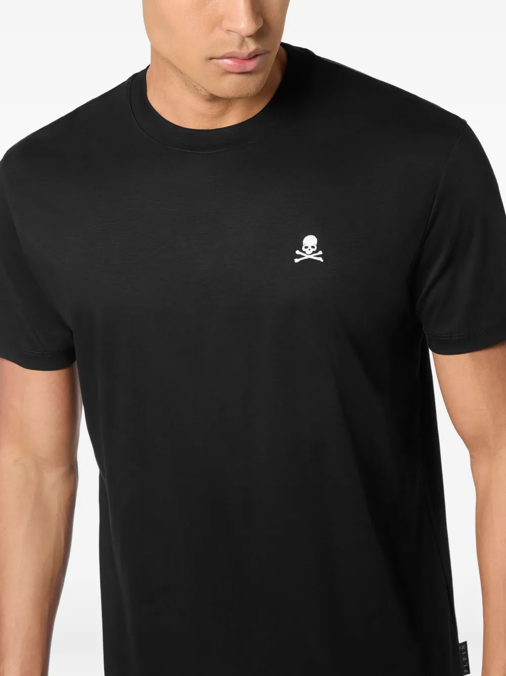 Philipp Plein T-shirt met geborduurde doodskop Zwart