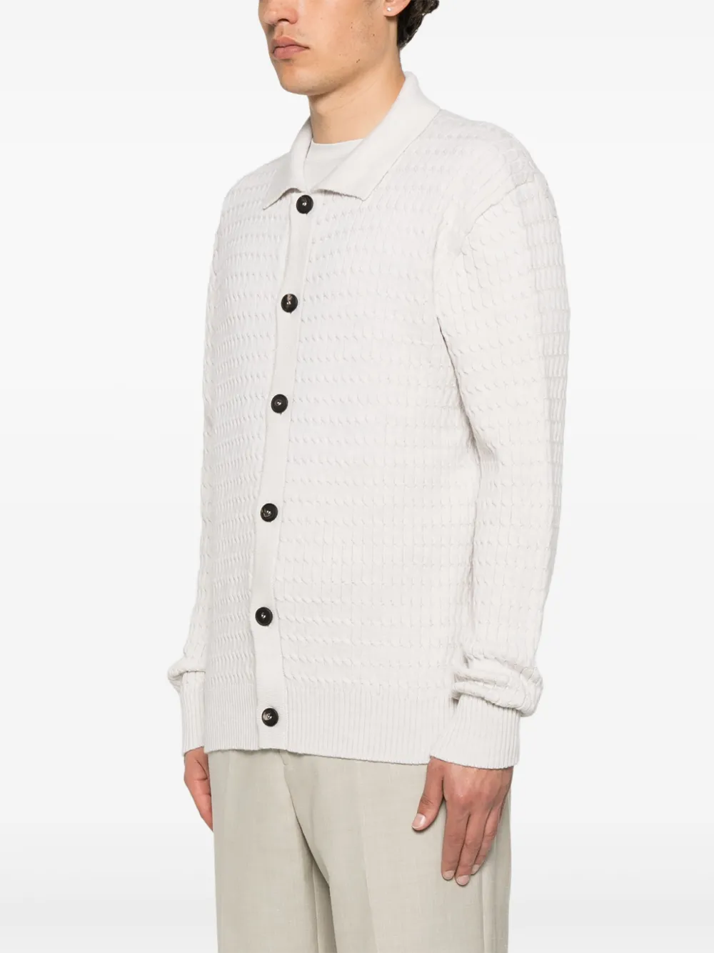 Tagliatore Vest van scheerwol Beige