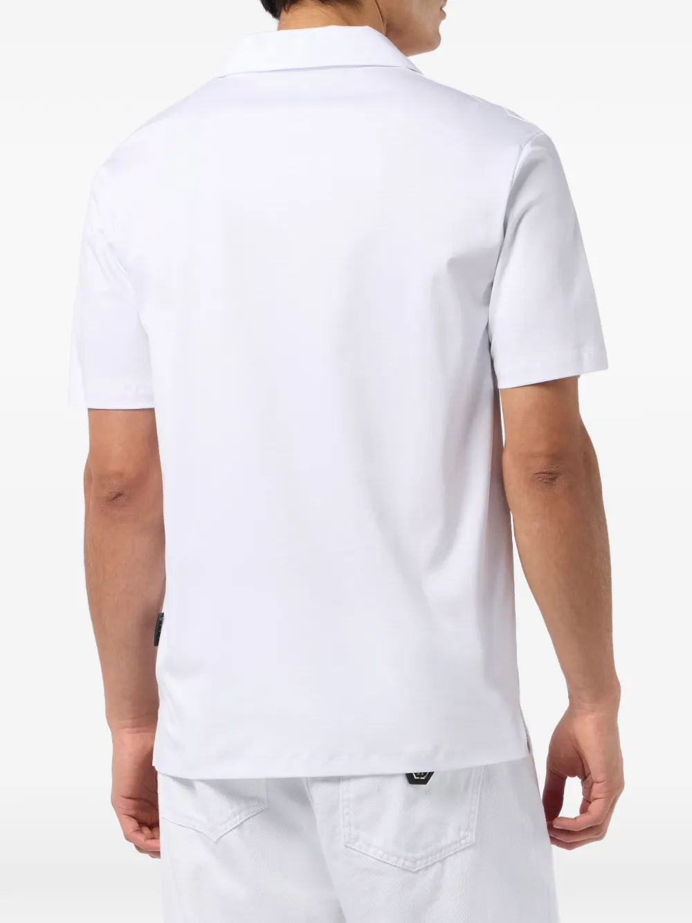 Philipp Plein Poloshirt met zeshoekig logo Wit