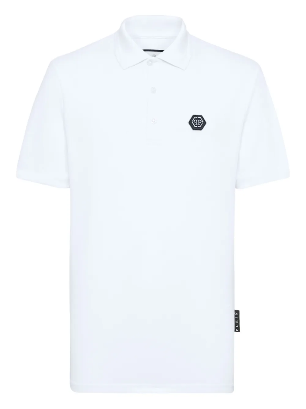 Philipp Plein hexagon-logo polo shirt - Weiß