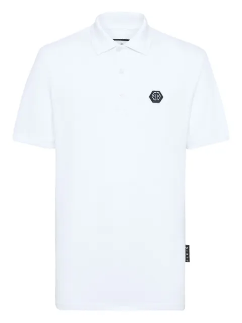 Philipp Plein playera tipo polo con logo hexagonal