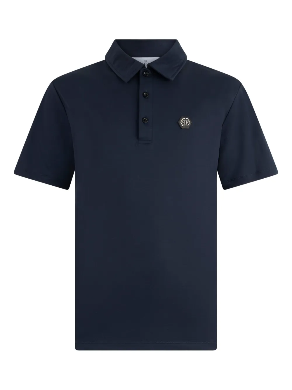 Philipp Plein hexagon-logo polo shirt - Blau
