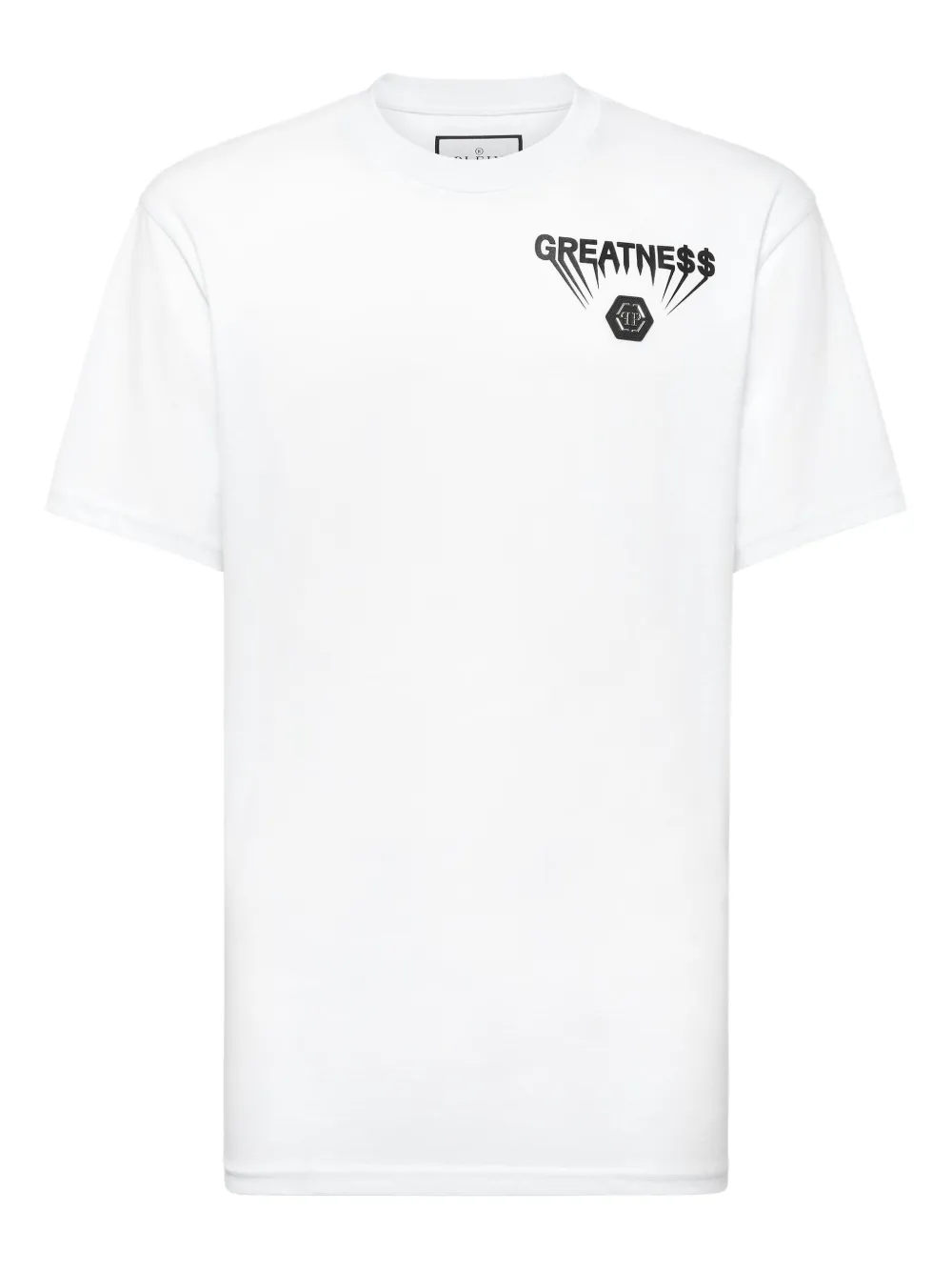Philipp Plein playera con placa del logo | blanco | Image 1