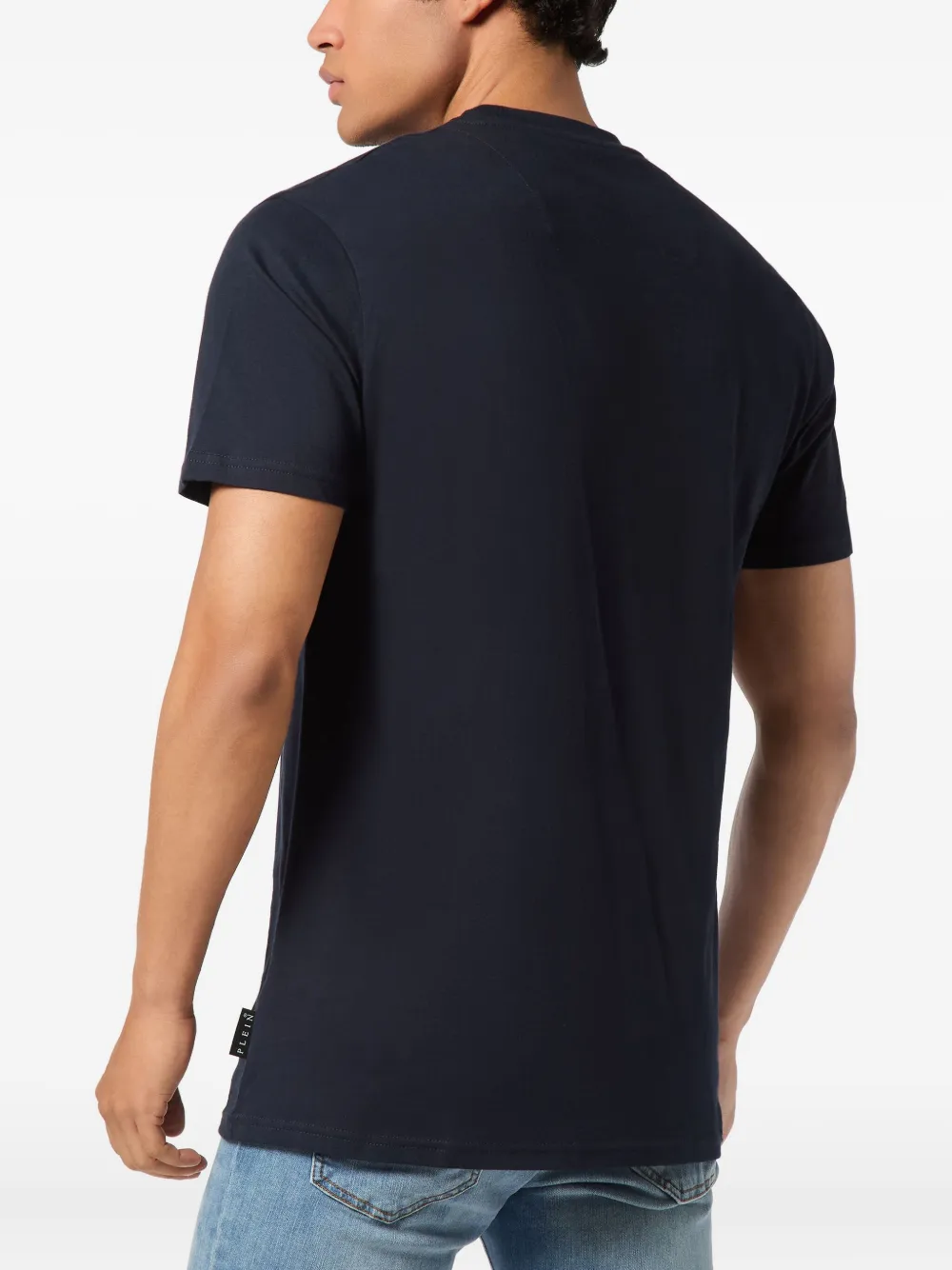 Philipp Plein T-shirt met logoplakkaat Blauw