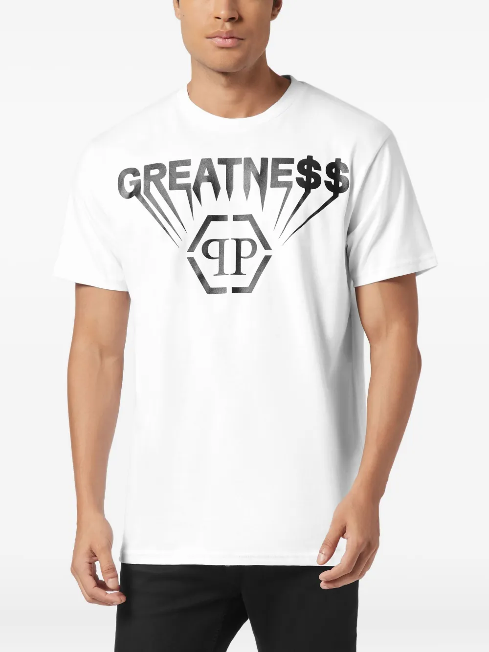 Philipp Plein Greatness T-shirt met logoprint - Wit