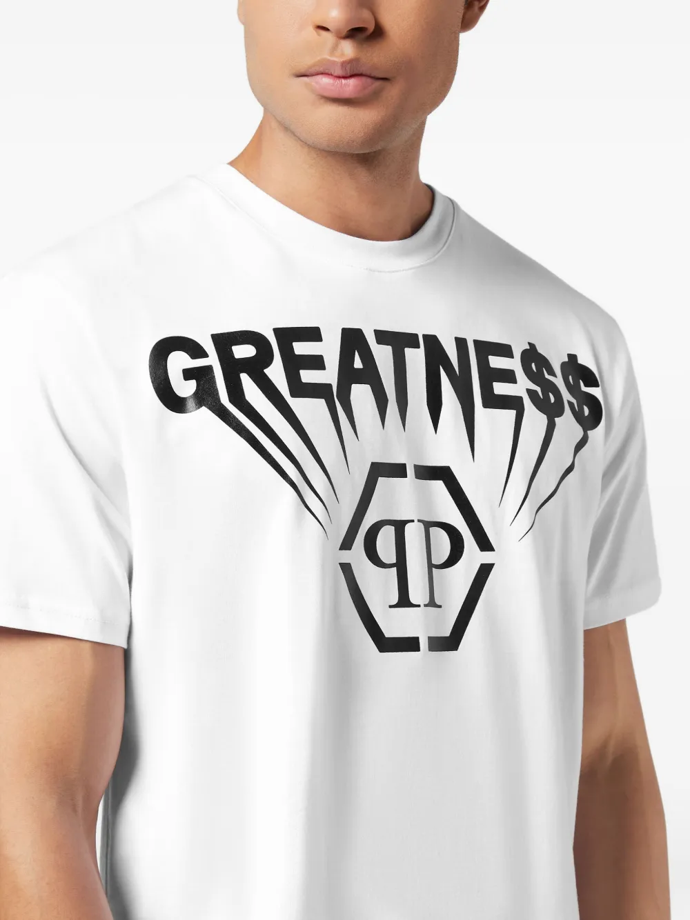 Philipp Plein Greatness T-shirt met logoprint Wit