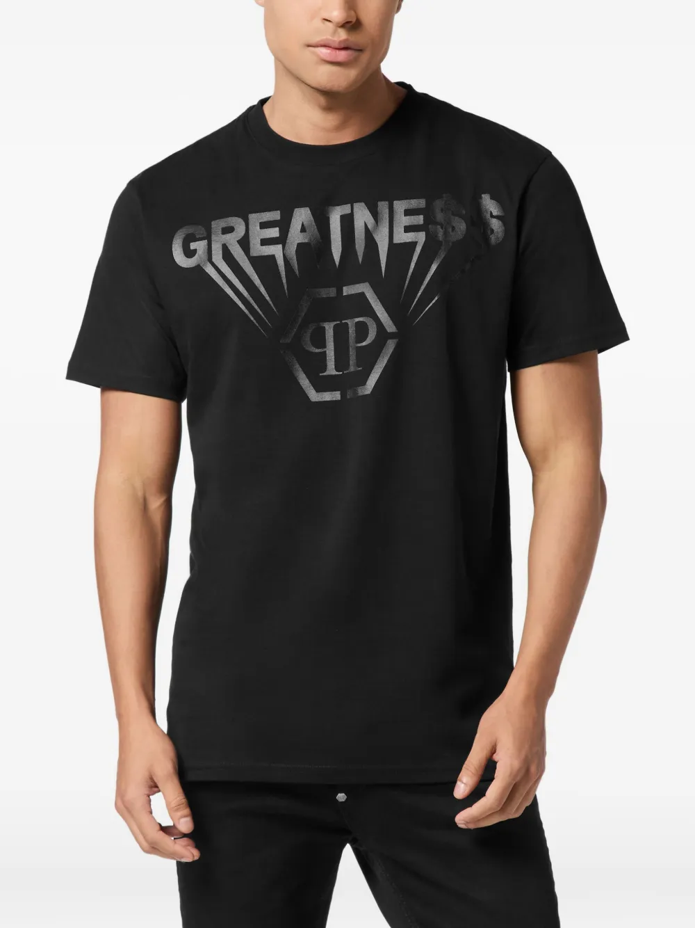 Philipp Plein Greatness T-shirt met logoprint - Zwart