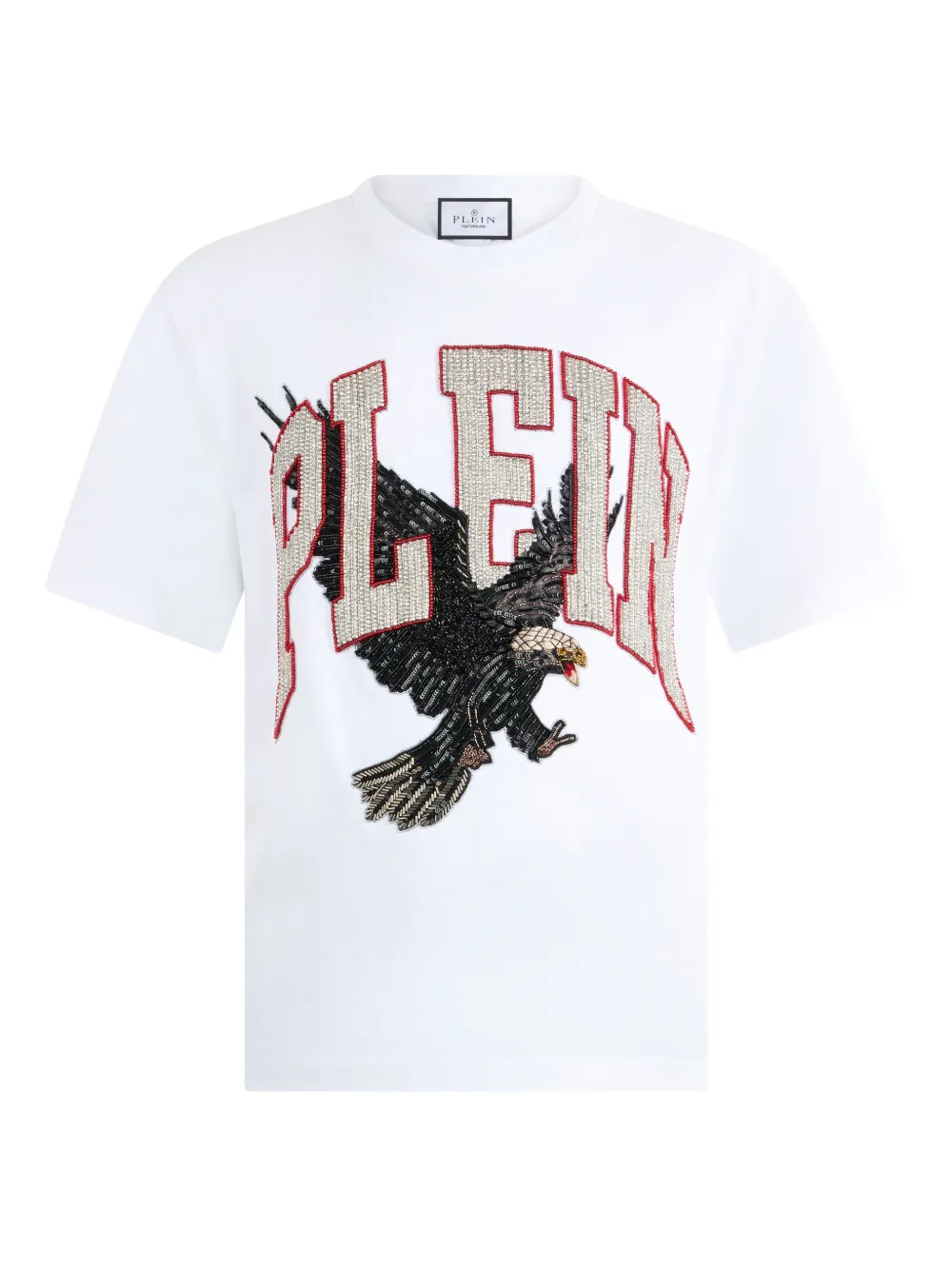 Philipp Plein T-Shirt mit Adler-Print - Weiß