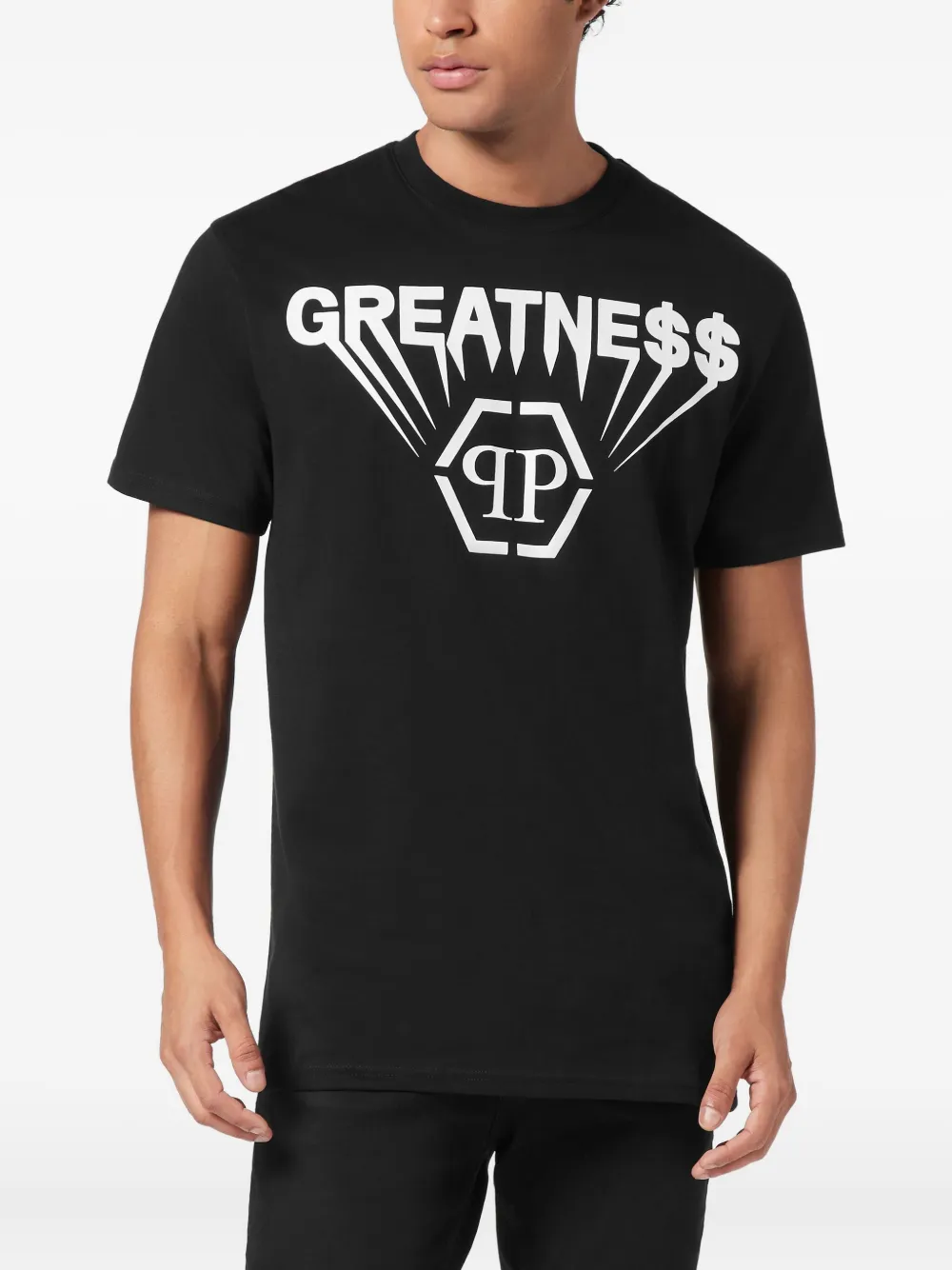 Philipp Plein T-shirt met logoprint Zwart