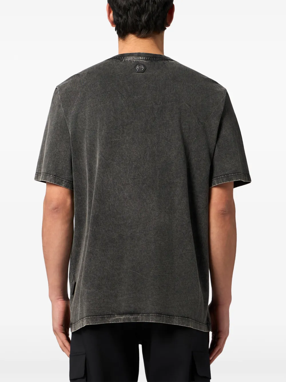 Philipp Plein Eagle T-shirt met ronde hals Grijs
