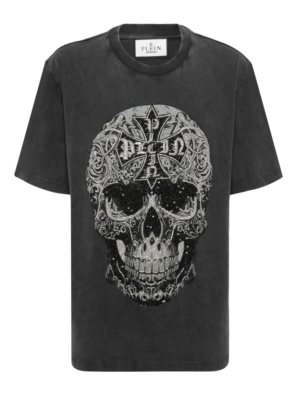 Philipp Plein Baroque Skull T-Shirt - Schwarz
