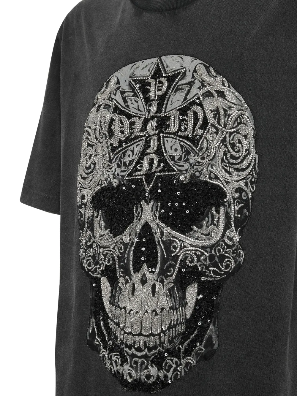 Philipp Plein Baroque Skull T-shirt Zwart