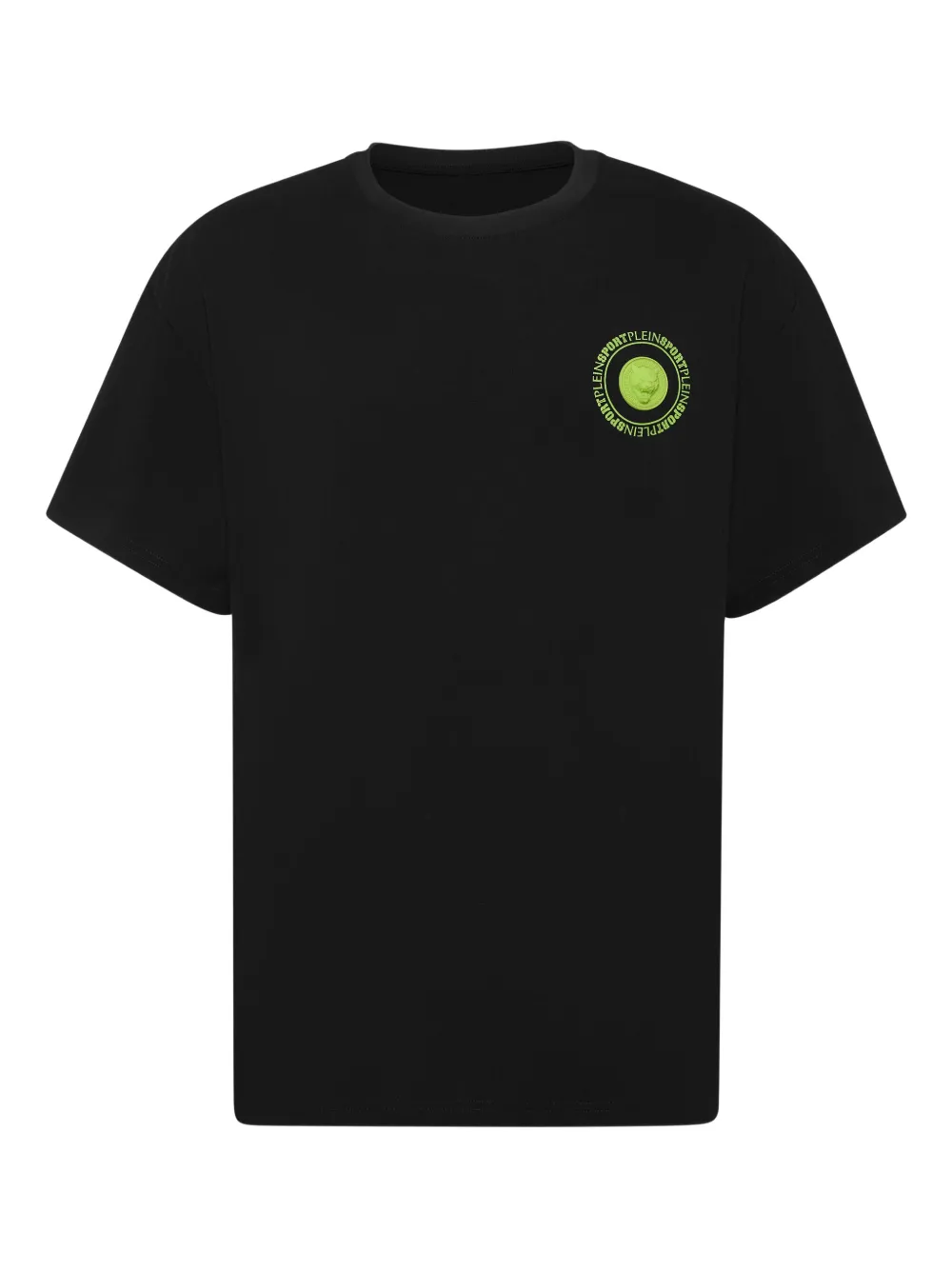 Plein Sport playera con placa circular y logo en la parte posterior | negro | Image 1