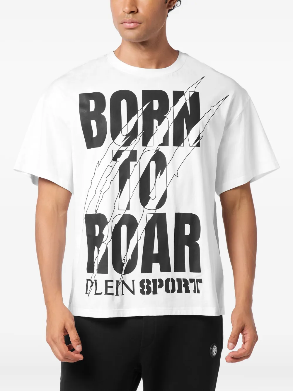 Plein Sport T-shirt met ronde hals en print - Wit