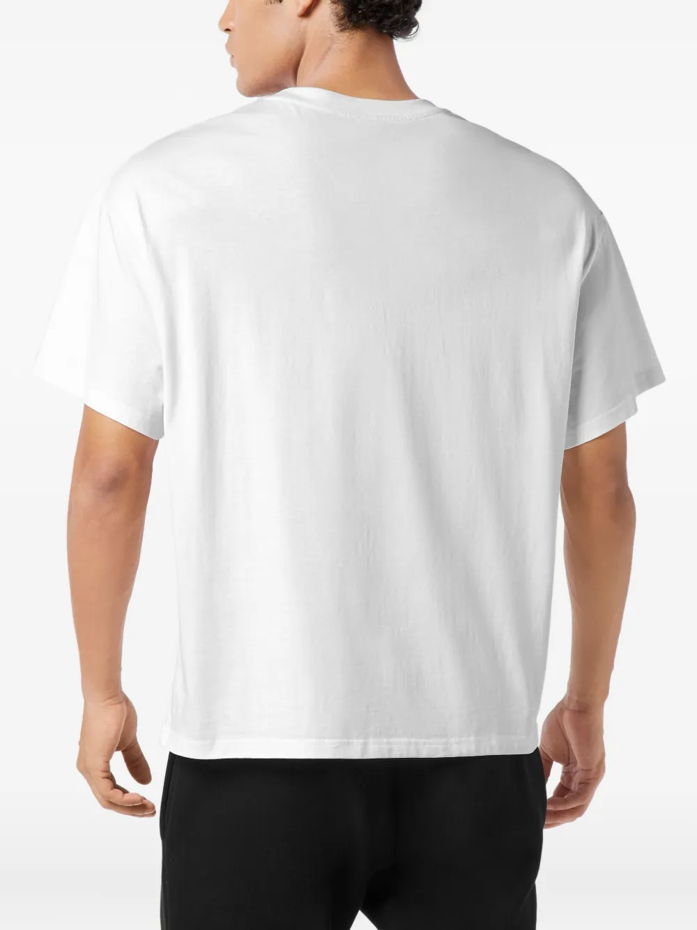 Plein Sport T-shirt met ronde hals en print Wit