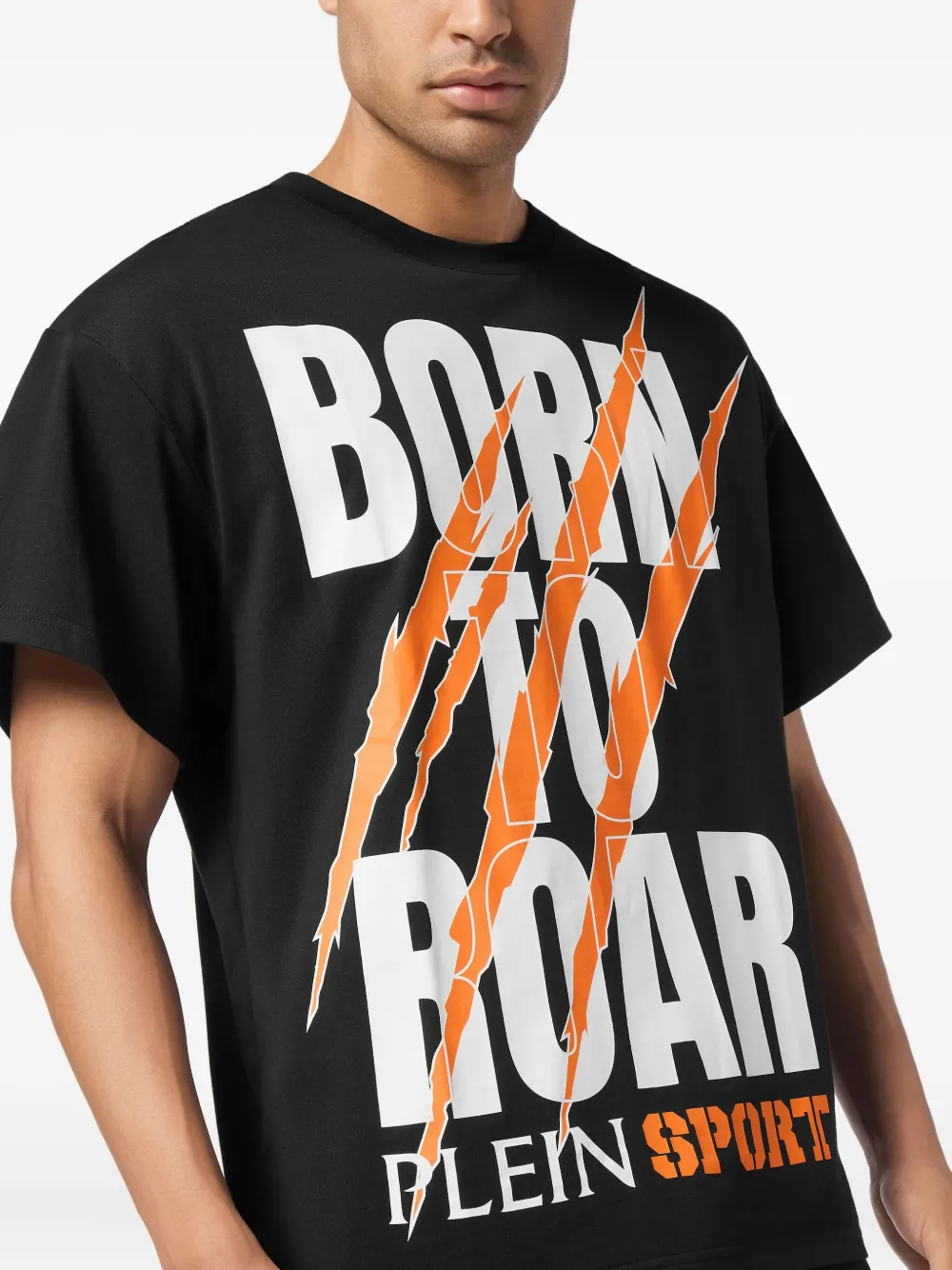 Plein Sport Roar T-shirt met klauwprint Zwart