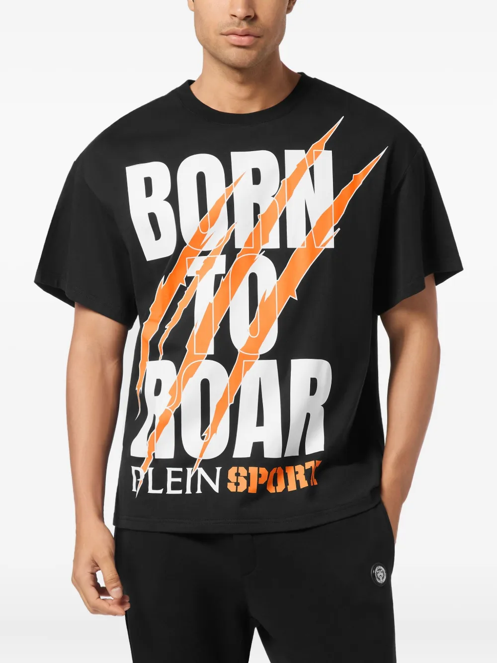 Plein Sport Roar T-shirt met klauwprint Zwart