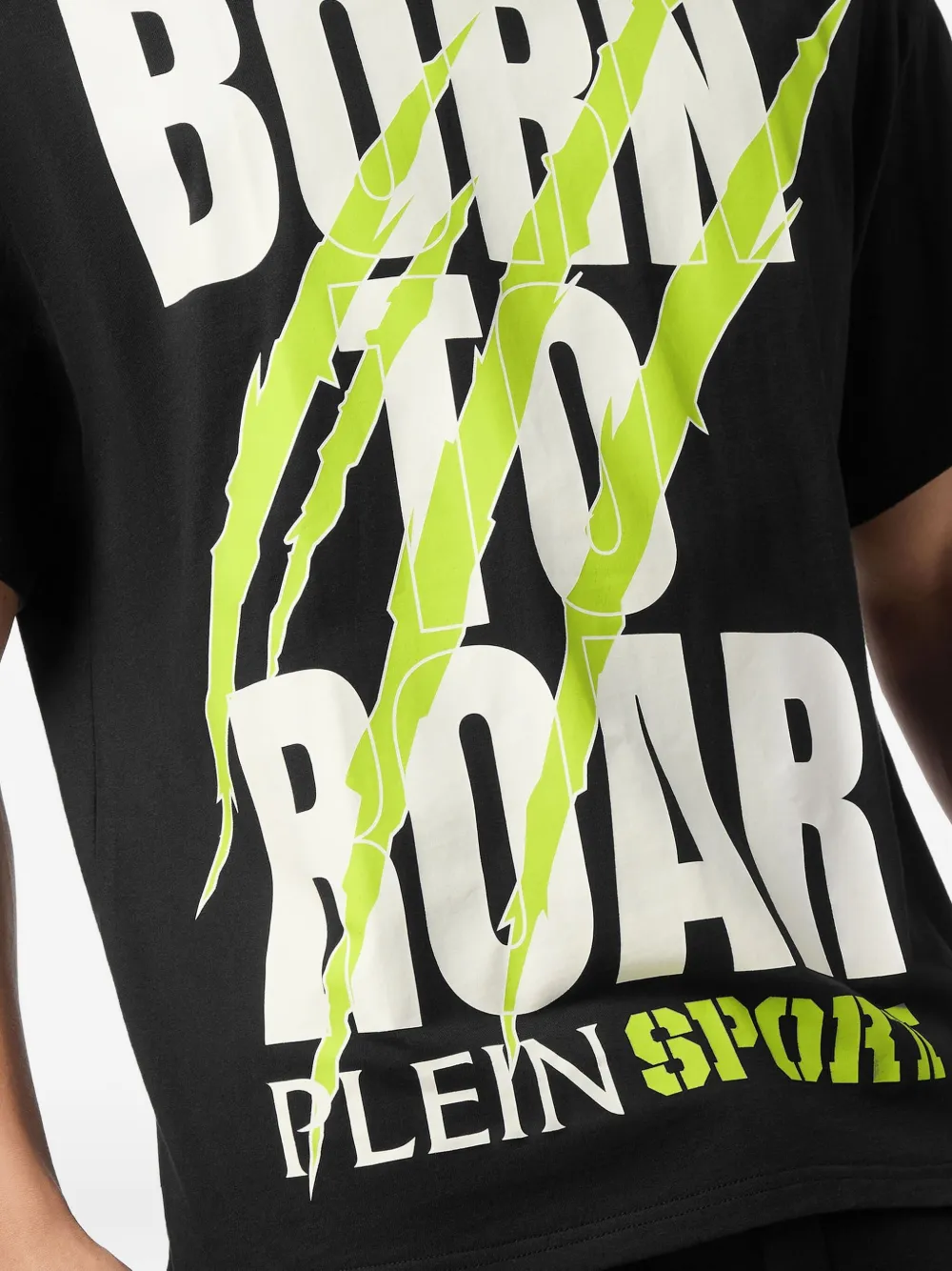 Plein Sport Roar T-shirt met klauwprint Zwart