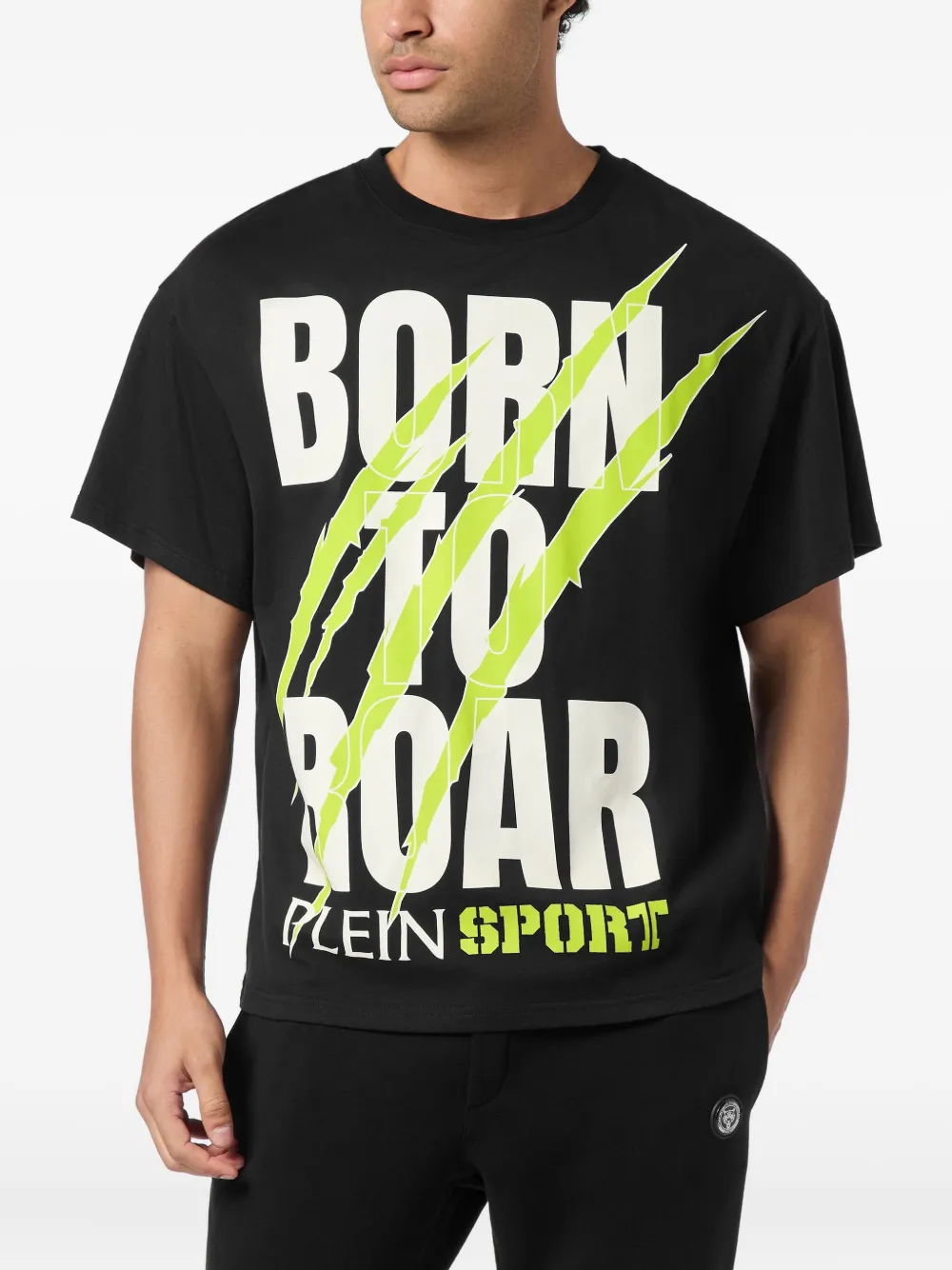 Plein Sport Roar T-shirt met klauwprint Zwart