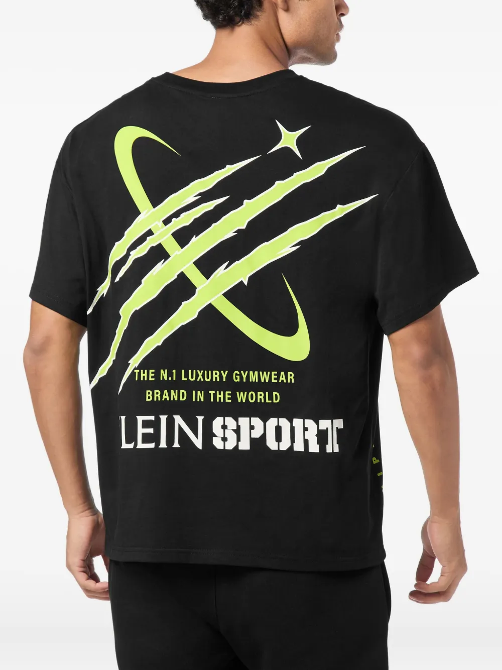 Plein Sport T-shirt met print Zwart