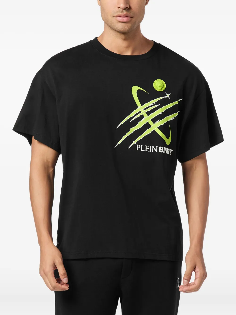 Plein Sport T-shirt met print Zwart