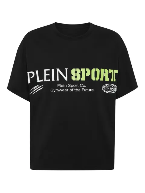 Plein Sport T-shirt med logotryk og rund hals
