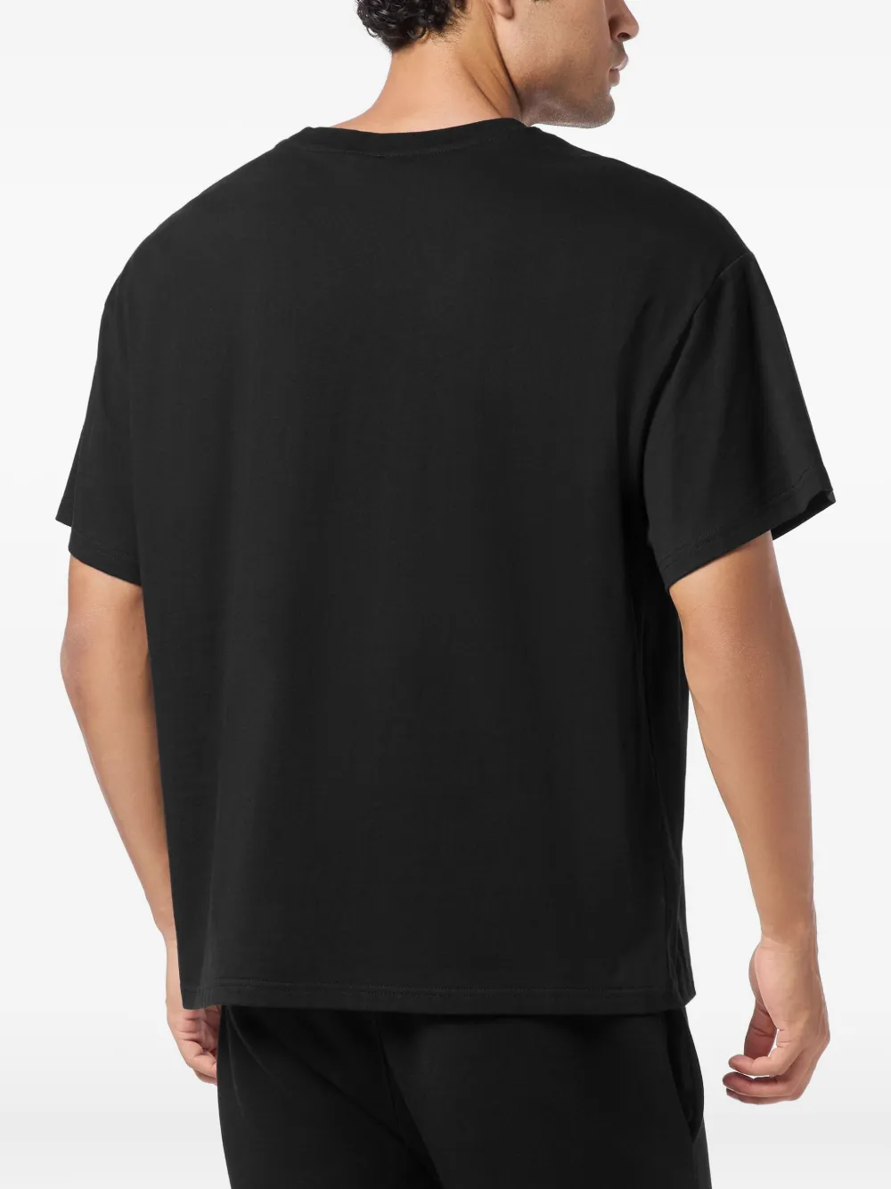 Plein Sport T-shirt met ronde hals en logoprint Zwart