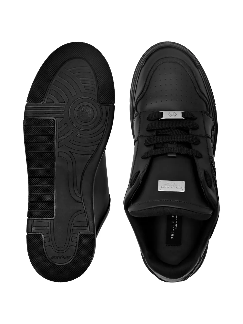 Philipp Plein logo-patch low-top sneakers Black