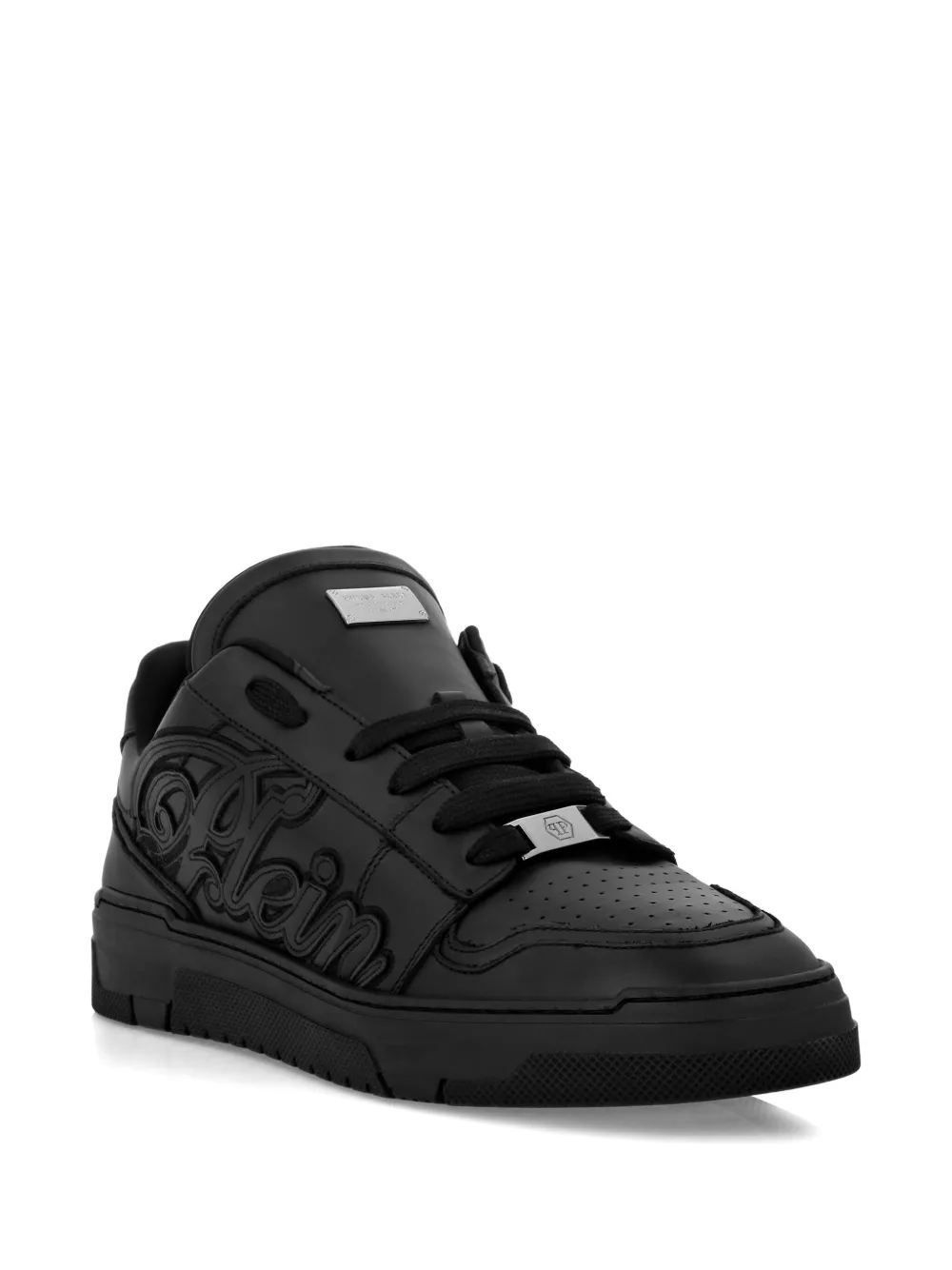 Philipp Plein logo-patch low-top sneakers Black