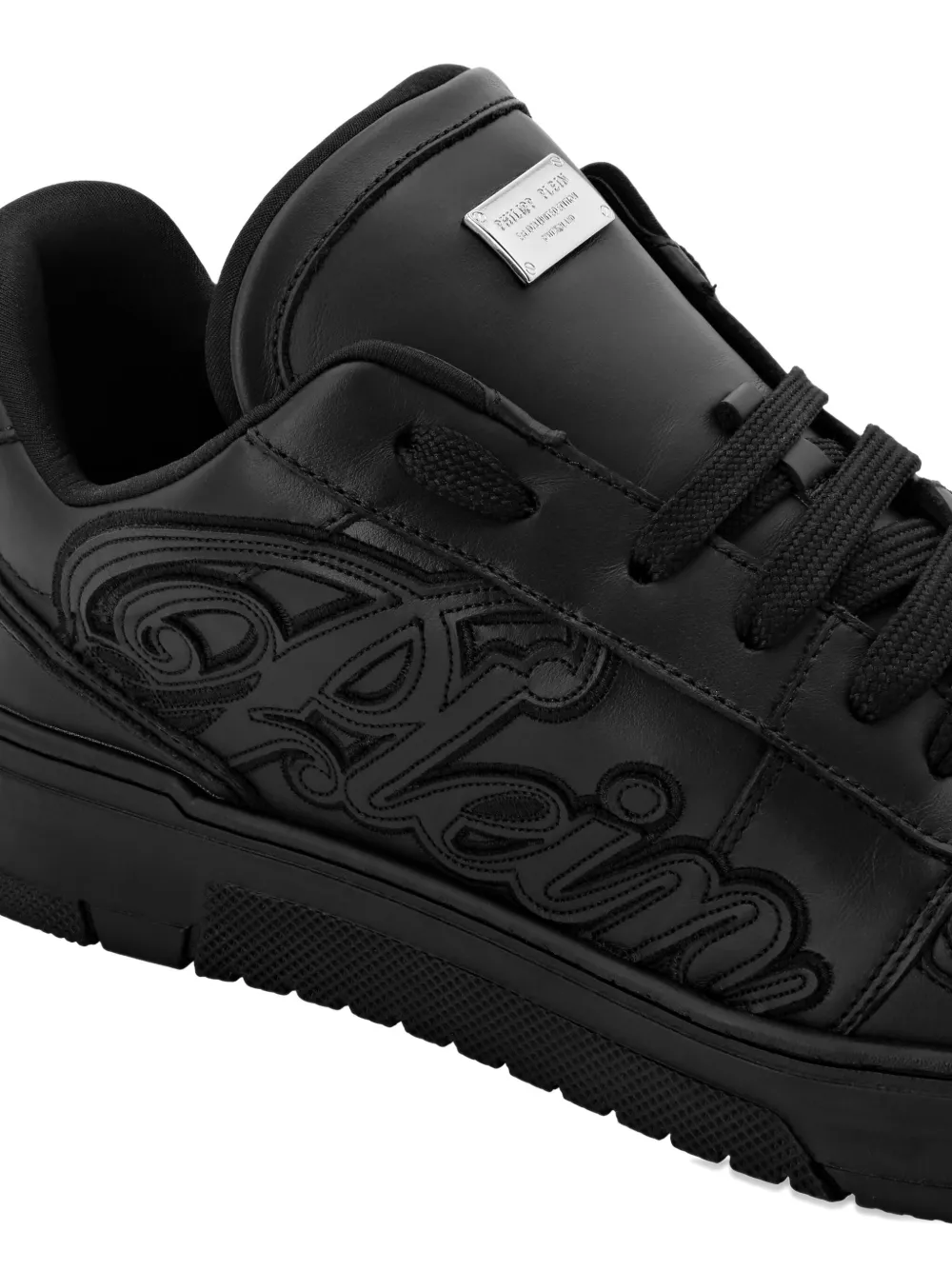 Philipp Plein logo-patch low-top sneakers Black
