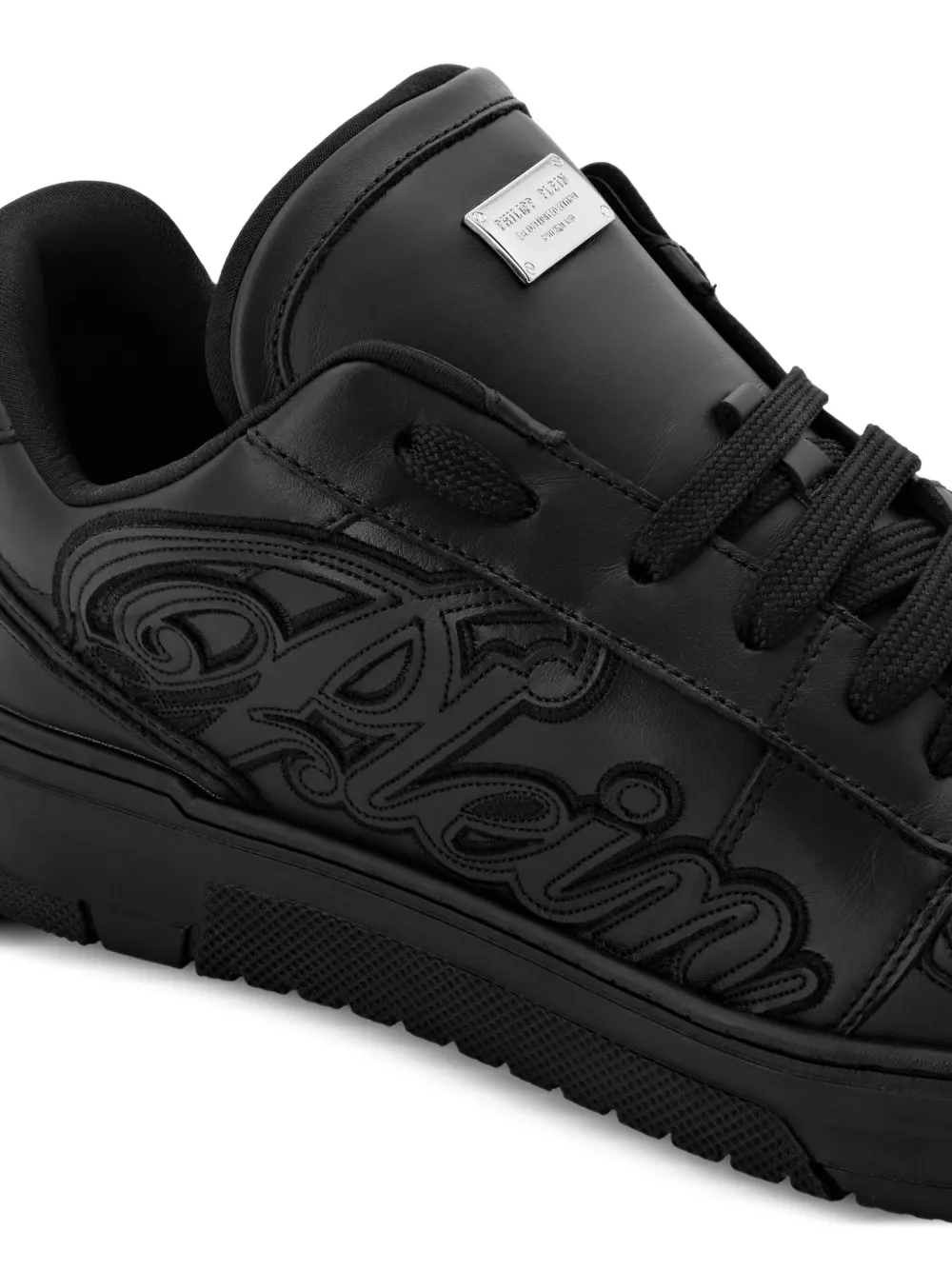 Philipp Plein logo-patch low-top sneakers Black